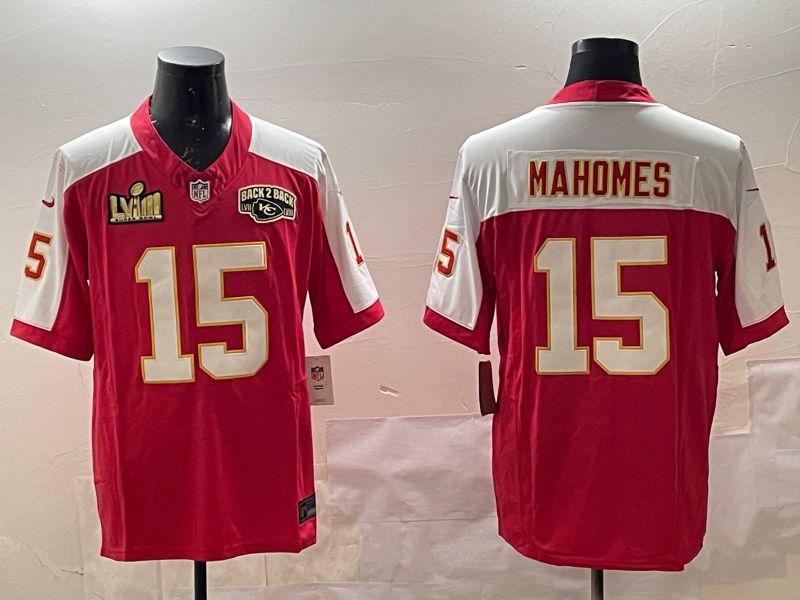 Men Kansas City Chiefs 15 Mahomes Red Thanksgiving four generations 2025 Nike Limited NFL Jersey style 6